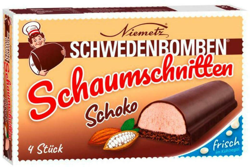 Niemetz Schwedenbomben Schaumschnitten Schoko