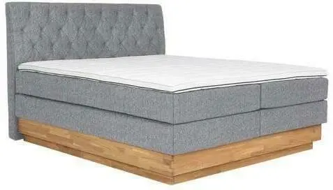 Boxspringbett in Grau ca. 160x200cm