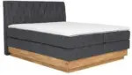 mömax Boxspringbett in Anthrazit ca. 180x200cm
