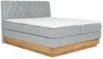 mömax Boxspringbett in Platinfarben ca. 180x200cm