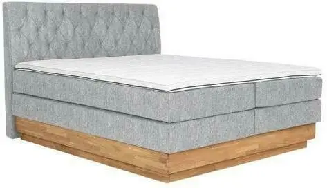 Boxspringbett in Platinfarben ca. 160x200cm