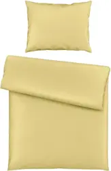 Bettwäsche Bio-Eva in Gelb ca. 140x200cm