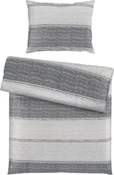 Bettwäsche Bio-Eva in Taupefarben ca. 140x200cm