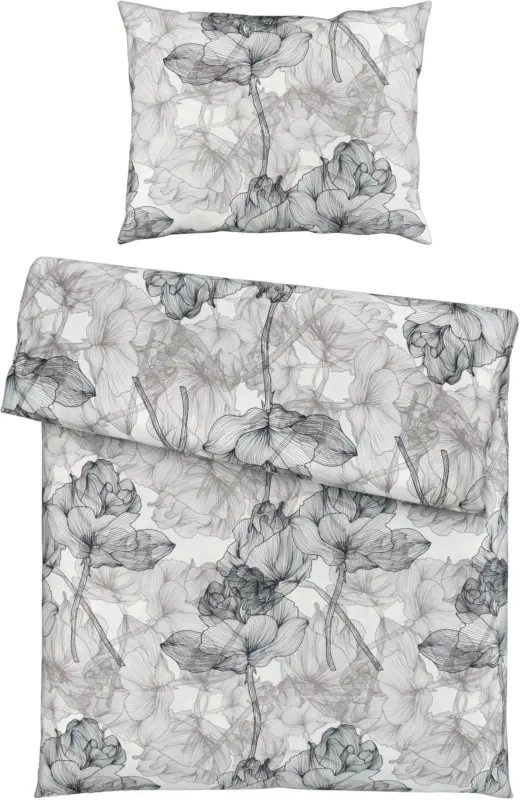 Bettwäsche Bio-Eva in Anthrazit ca. 140x200cm