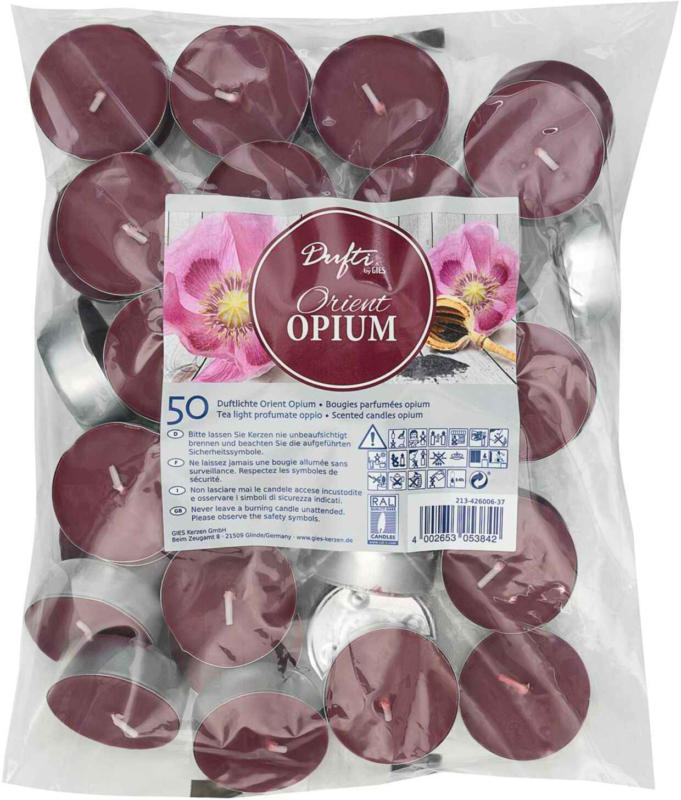Dufti by Gies Duft-Teelichter Orient Opium -