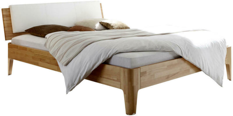 Bett in Weiß, Buchefarben