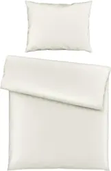 Bettwäsche Bio-Lisa Uni in Offwhite ca. 140x200cm