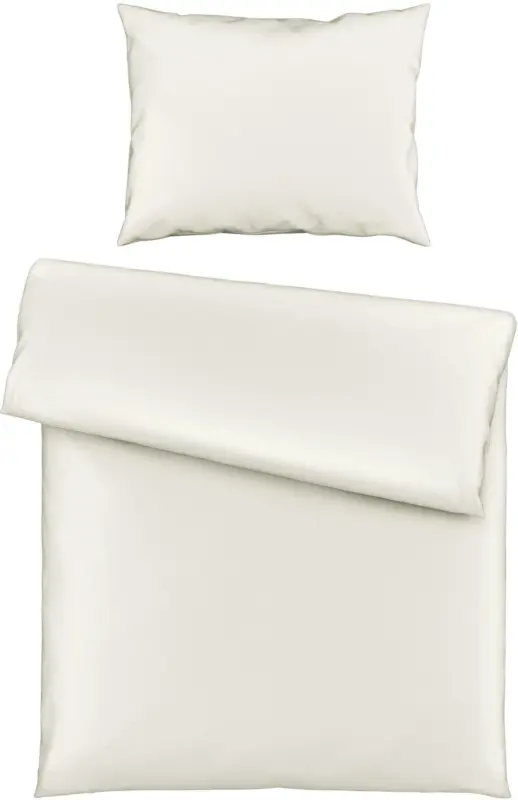 Bettwäsche Bio-Lisa Uni in Offwhite ca. 140x200cm
