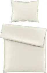 Bettwäsche Bio-Lisa Uni in Beige ca. 140x200cm