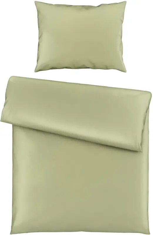 Bettwäsche Bio-Lisa in Hellgrün ca. 140x200cm