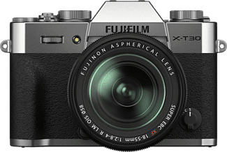 FUJIFILM X-T30 II Body + FUJINON XF18-55mmF2.8-4 R LM OIS - Systemkamera (Fotoauflösung: 26.1 MP) Silber