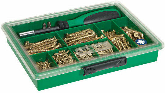 Sortiments-Box „Yellox“, mit Magnetschrauber, 630-teilig