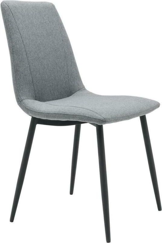 Vierfußstuhl Viola Textil Grau