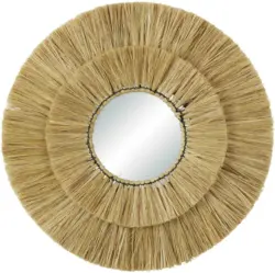 Wandspiegel in Naturfarben