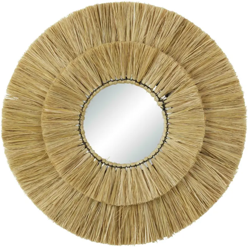 Wandspiegel in Naturfarben