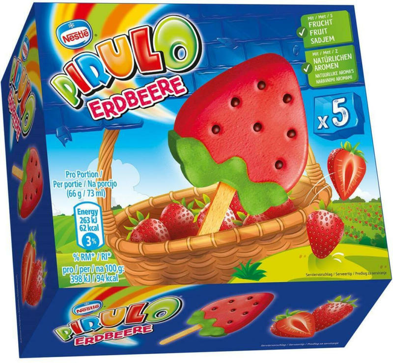 Schöller Pirulo Erdbeereeis