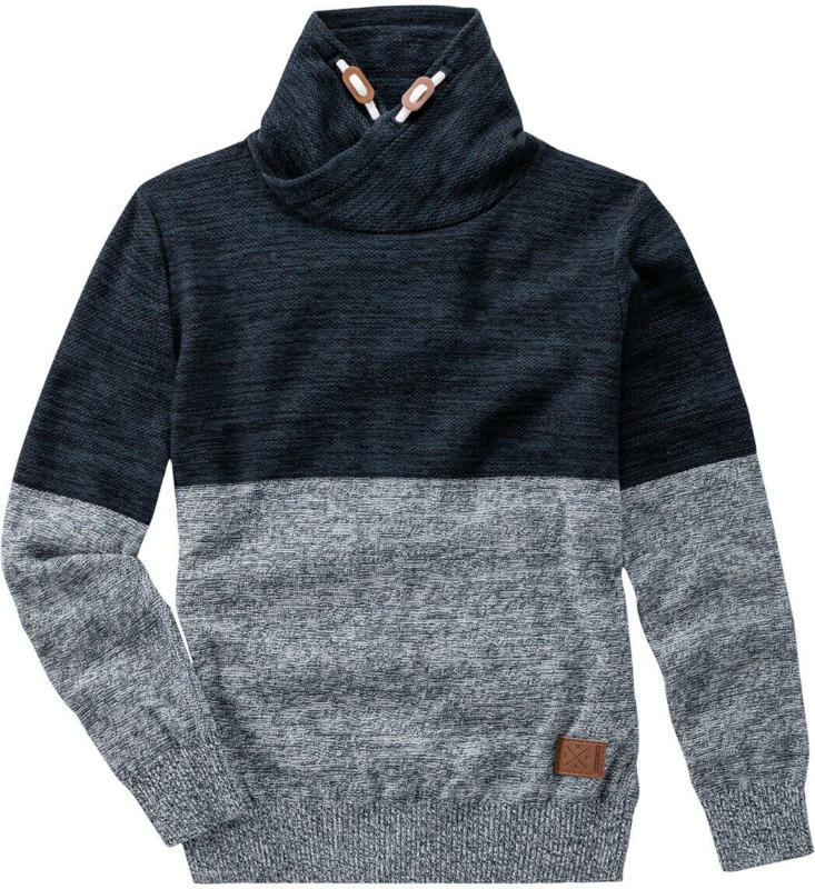 Jungen Strickpullover mit Schalkragen