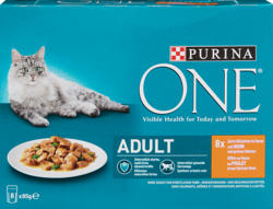Purina ONE Nassfutter Adult, Huhn, 8 x 85 g