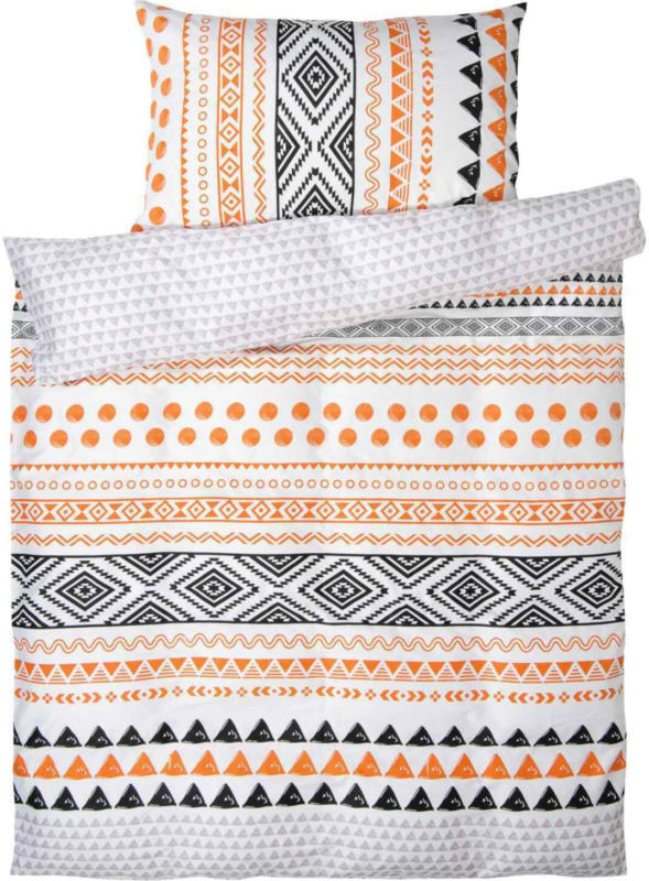 Parure de lit en satin avec divers motifs - (Prix de la plus petite taille)