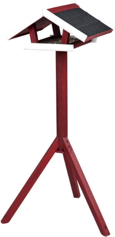 Natural Living Futterhaus 46x22x44cm rot/weiss