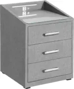 mömax Nachtkästchen in Grau