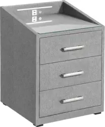 Nachtkästchen in Grau