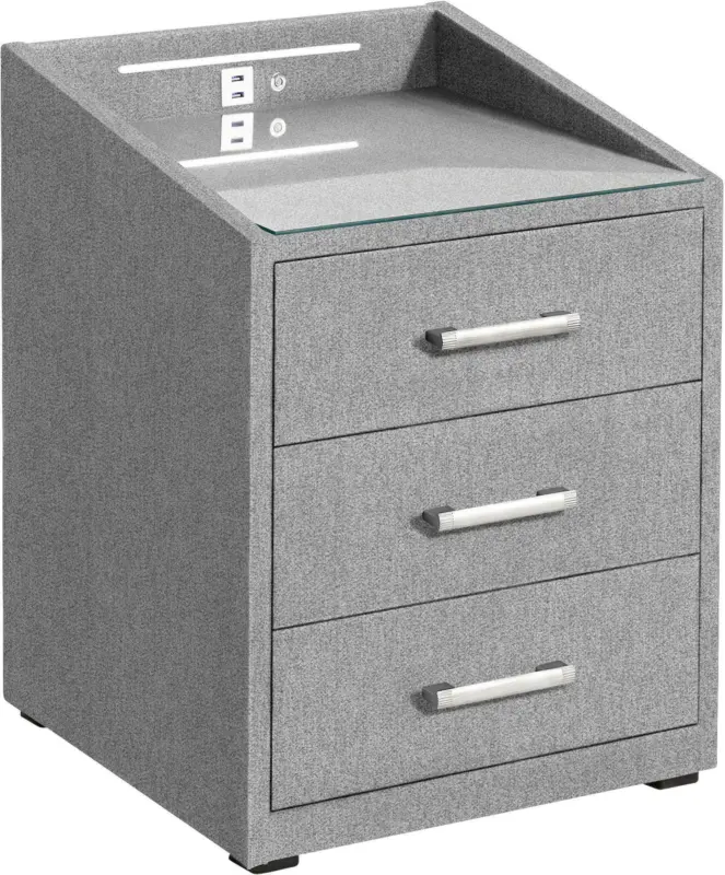 Nachtkästchen in Grau