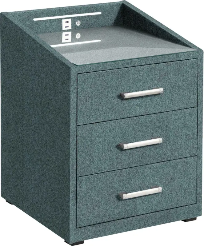 Nachtkästchen in Grün