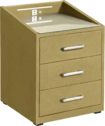 Nachtkästchen in Gelb