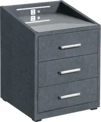 Nachtkästchen in Dunkelblau