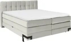 Boxspringbett in Beige ca. 160x200cm