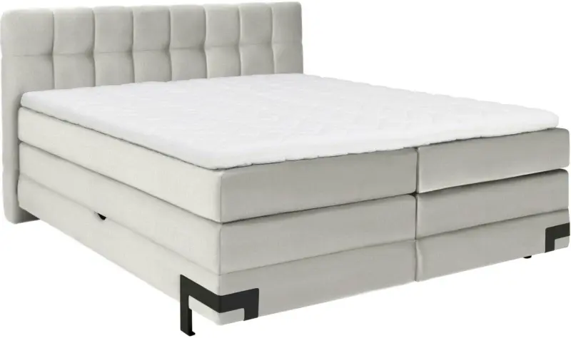 Boxspringbett in Beige ca. 160x200cm