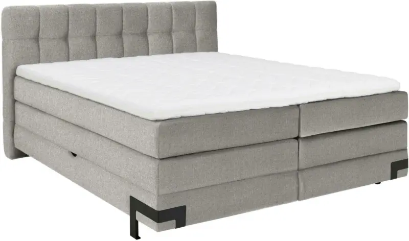 Boxspringbett in Braun/Grau ca. 180x200cm