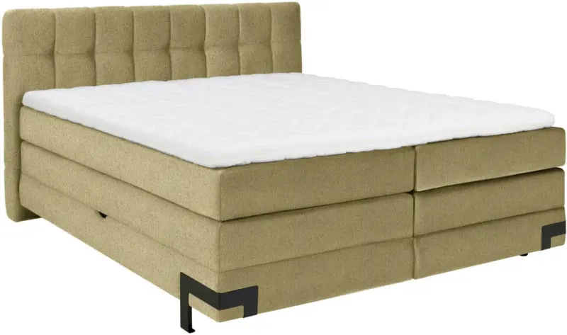 Boxspringbett in Gelb ca. 180x200cm
