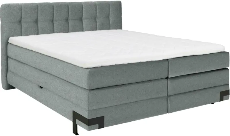 Boxspringbett in Grau ca. 180x200cm