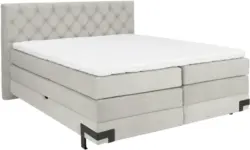 Boxspringbett in Beige ca. 160x200cm