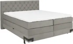 Boxspringbett in Braun/Grau ca. 180x200cm
