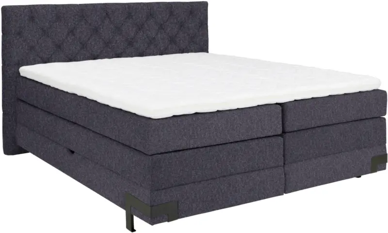 Boxspringbett in Blau/Lila ca. 180x200cm