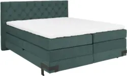 Boxspringbett in Petrol ca. 160x200cm