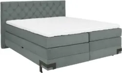 Boxspringbett in Grau ca. 180x200cm