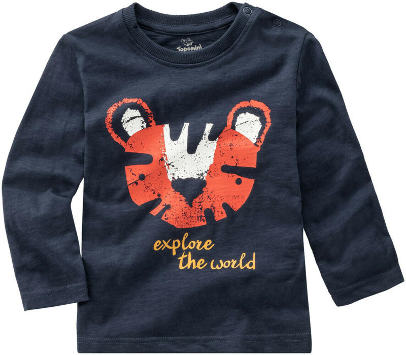 Baby Langarmshirt mit Tiger-Print