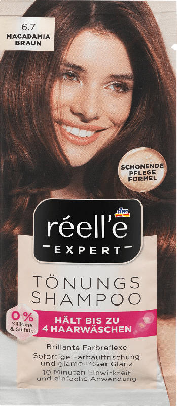 réell‘e EXPERT EXPERT Tönungsshampoo Macadamiabraun 6.7