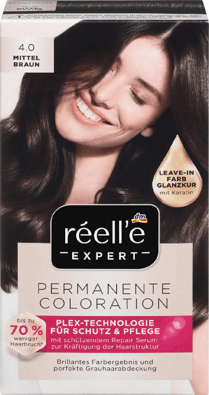 réell‘e EXPERT EXPERT Permanente Coloration Mittelbraun 4.0