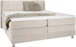 Boxspringbett in Beige ca. 160x200cm