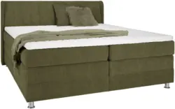 Boxspringbett in Grün ca. 160x200cm