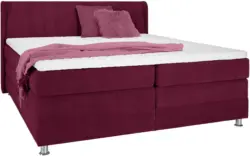 Boxspringbett in Rot ca. 180x200cm