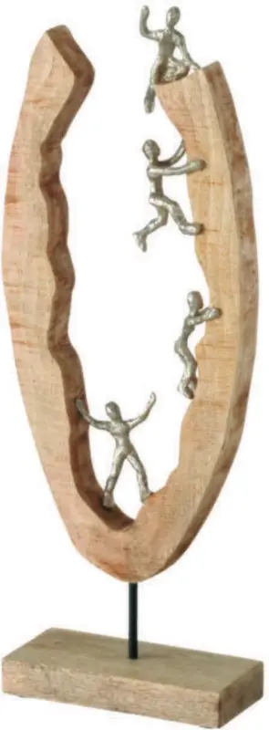Skulptur Challo in Naturfarben
