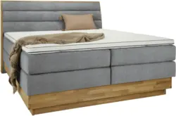 Boxspringbett in Greige ca. 180x200cm
