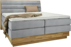 Boxspringbett in Platinfarben ca. 180x200cm