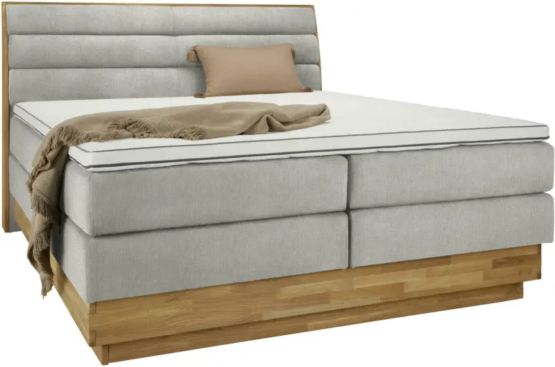 Boxspringbett in Beige ca. 180x200cm
